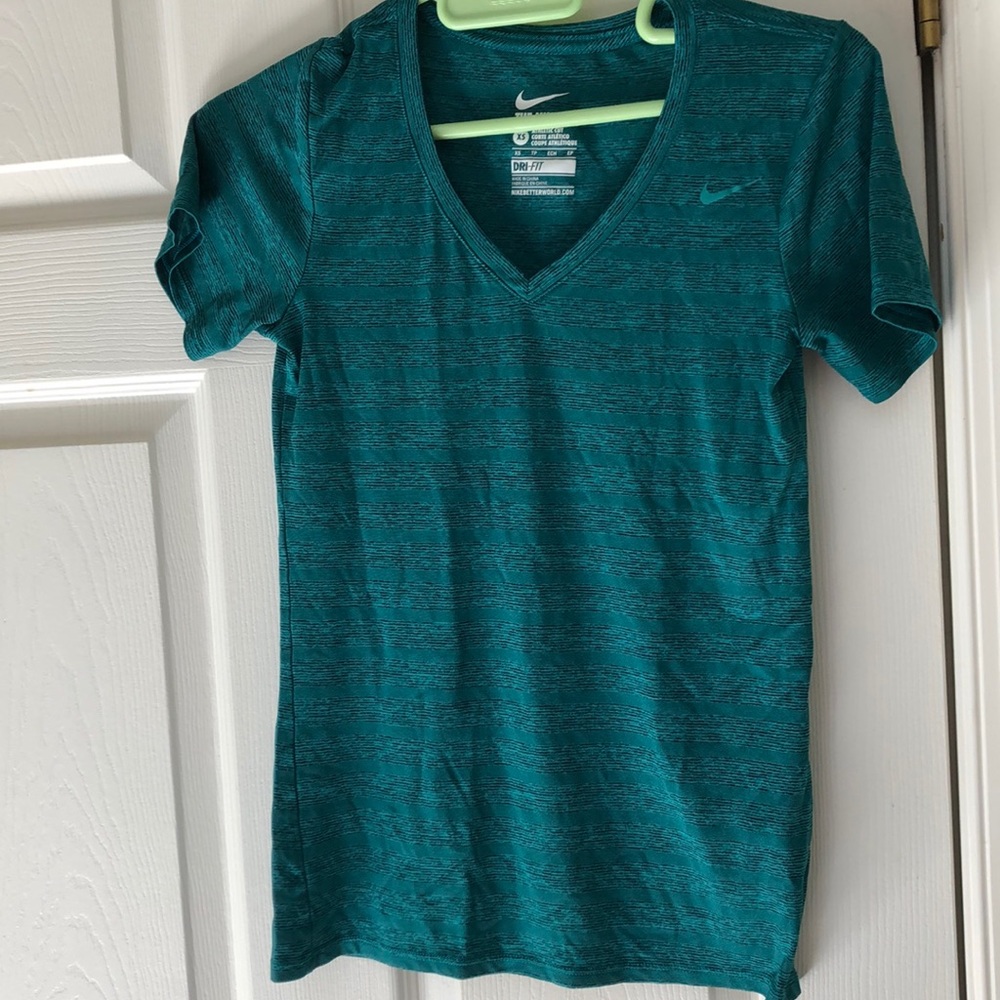 Nike Dri-fit V-Neck Athletic Workout Shirt